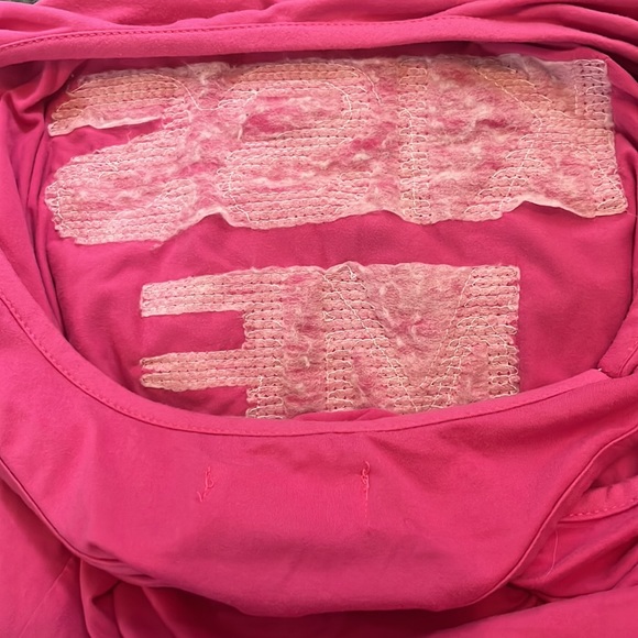 • Kiss Me Pajama Set Tank Top and Pants PJs Pink, Black, White Polka Dots - Picture 13 of 17